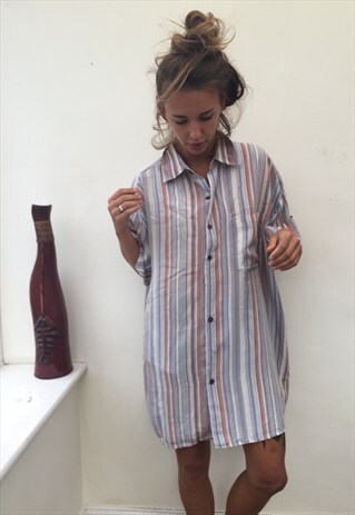 CRAZY PATTERNED OVERSIZED RETRO VINTAGE FESTIVAL SHIRT.