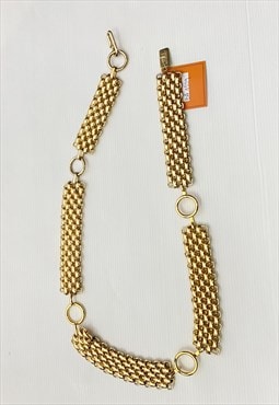 Vintage 80s chain gold belt 