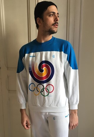 SUPER VINTAGE PHILIPS SWEATSHIRT OLYMPIC SYMBOL
