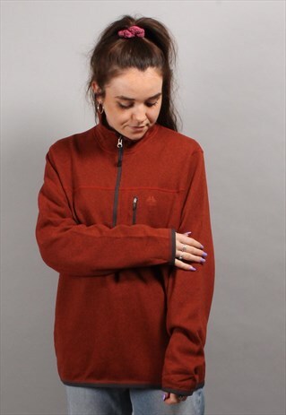 VINTAGE NIKE ACG 1/4 ZIP BURNT ORANGE FLEECE