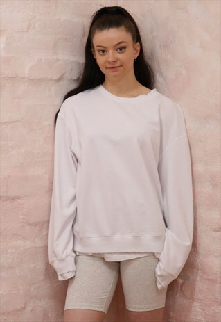 PROMISE LOUNGE STYLE SWEATER - WHITE