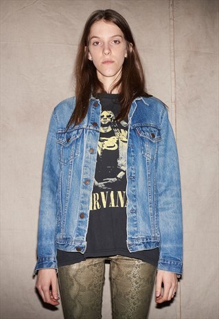 90S CLASSIC FESTIVAL VIBES UNISEX LEVI'S BLUE DENIM JACKET