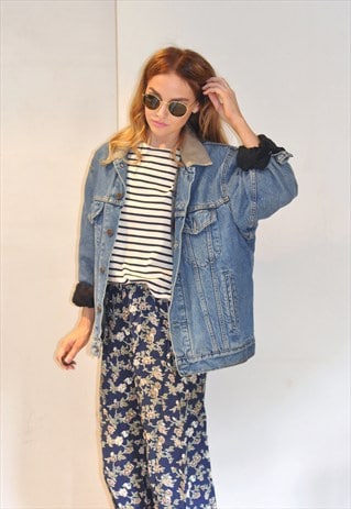 VINTAGE 90S BLUE BLANKET OVERSIZED DENIM LEVI'S JACKET