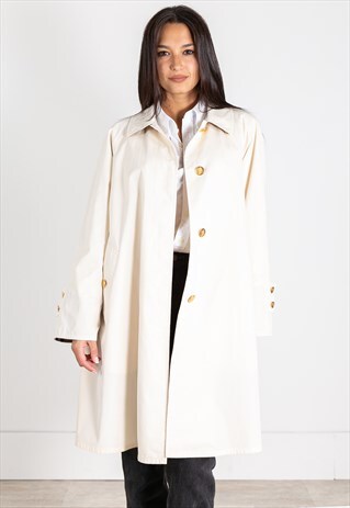 VINTAGE 80S ORIGINAL BURBERRY TRENCH COAT / S9518