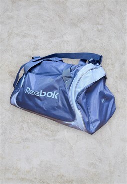 Vintage Blue Reebok Holdall Bag Gym 