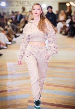 Travel Infinite Cropped Rouche Tracksuit