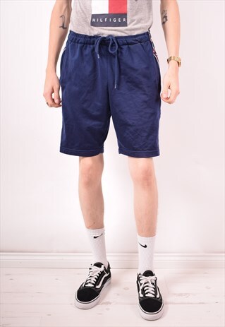NIKE MENS VINTAGE SHORTS LARGE NAVY BLUE 90S