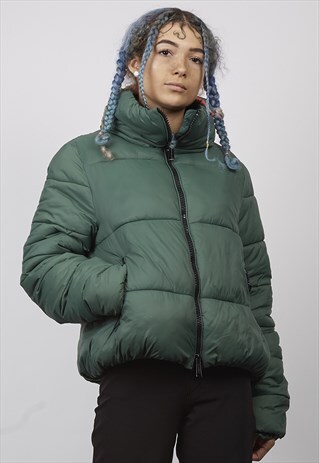 VINTAGE 90'S GREEN PUFFER JACKET