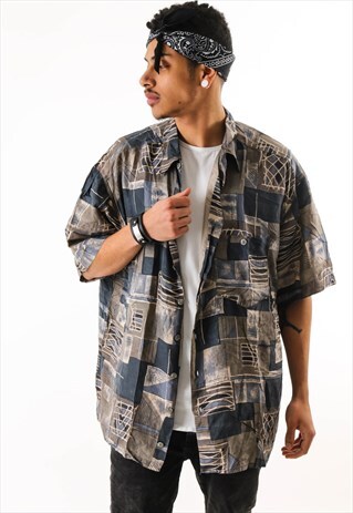 VINTAGE PATTERNED SHIRT PSAW319D