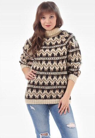 VINTAGE NORWEGIAN FAIR ISLE SWEATER