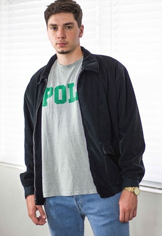 VINTAGE POLO RALPH LAUREN HARRINGTON JACKET CORDUROY XL 29.2