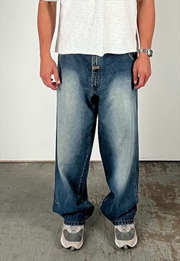 Vintage Pelle Pelle Baggy Jeans Men's Mid Blue