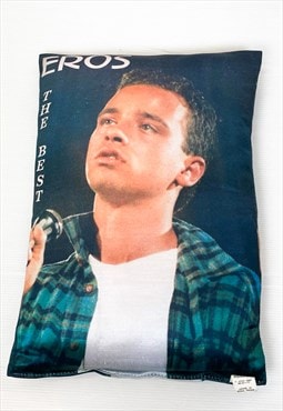 Vintage 90s Eros Ramazzotti pillow concert 
