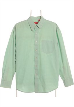 Vintage 90's Izod Shirt Embroidered Long Sleeve Green Men's 