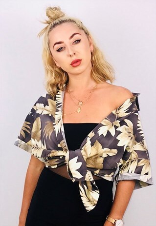 VINTAGE UNISEX HAWAIIAN OVERSIZED PATTERN SHIRT