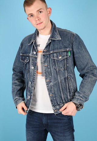 VINTAGE DENIM JACKET IN NAVY NJ522