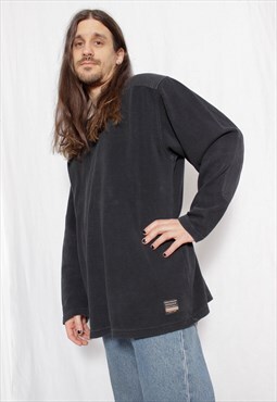 90s utility y2k vintage Marlboro Classic black cotton jumper