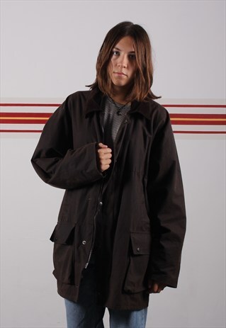 WAXED JACKET WITH CORDUROY COLLAR