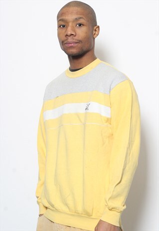 VINTAGE PUMA LOGO SWEATSHIRT YELLOW