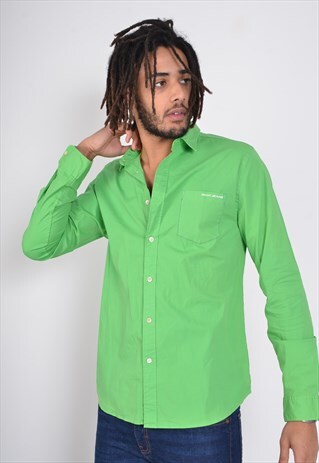 VINTAGE DKNY LONG SLEEVE SHIRT GREEN