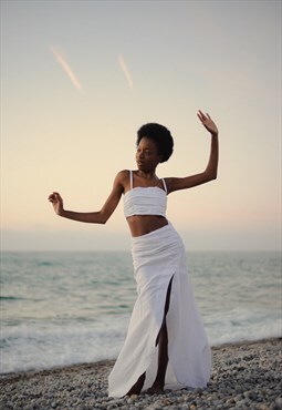 Linen Crop Top