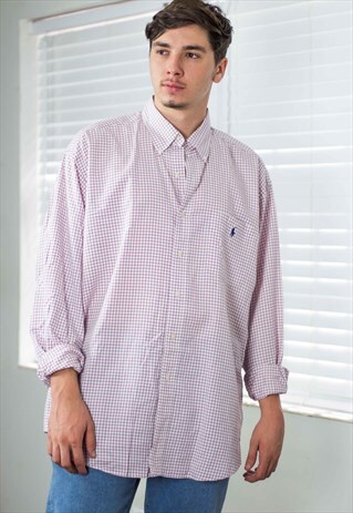 VINTAGE POLO RALPH LAUREN SHIRT LOGO 90S XL 8.9