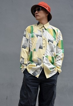 Vintage Abstract Patterned Shirt