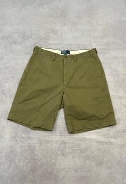 Vintage Polo Ralph Lauren Shorts Green Chino Shorts 