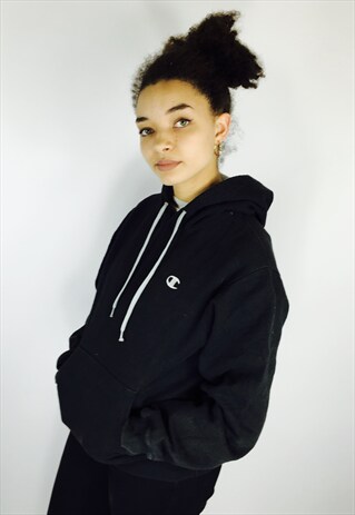 CHAMPION BLACK HOODIE
