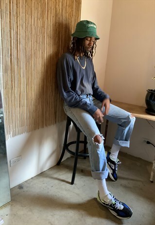 VINTAGE 90S GRUNGE WORN IN RIPPED THRASHED MECHANIC JEANS