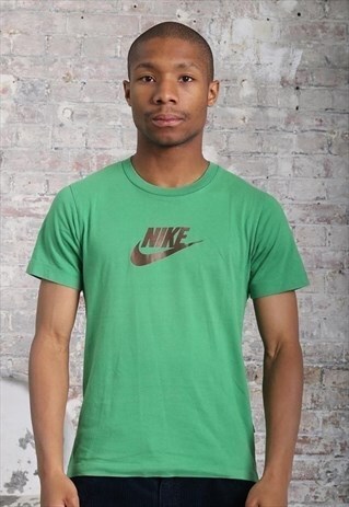 VINTAGE NIKE LOGO T-SHIRT GREEN