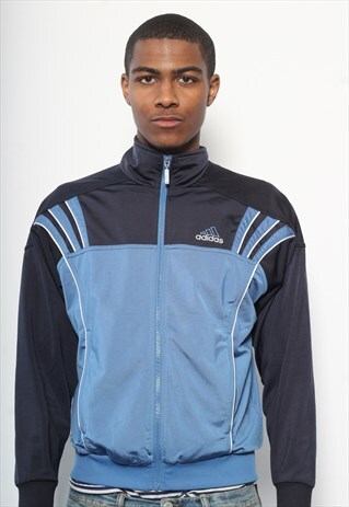 VINTAGE ADIDAS TRACK JACKET BLUE