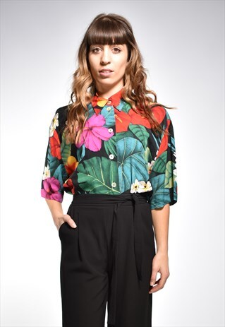 VINTAGE 90S FLORAL PATTERN SHIRT