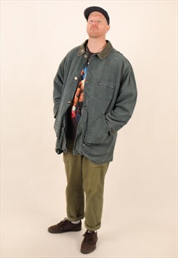 Vintage L L Bean fleece lined workwear chore jacket 