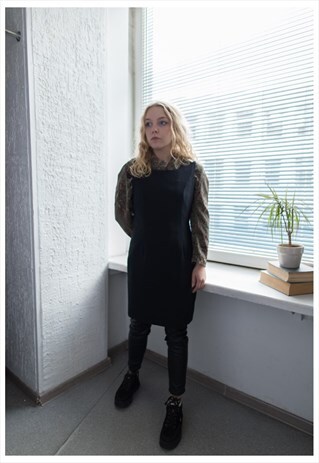 VINTAGE 80'S BLACK MINI CLASSIC DRESS