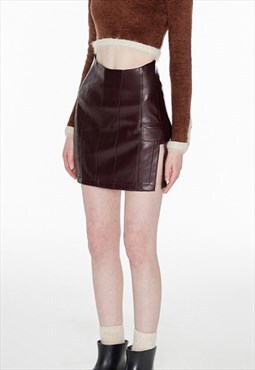 Women's sexy irregular leather skirt SS2022 VOL.1