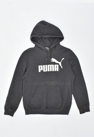 VINTAGE 90'S PUMA HOODIE JUMPER GREY