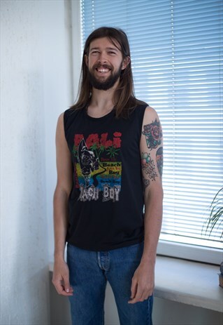 VINTAGE 90'S BLACK VEST