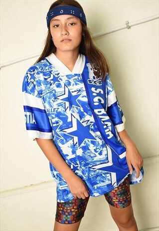 90'S RETRO MONOGRAM & LOGO PRINT SPORTS T-SHIRT TOP TEE