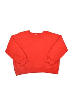 Vintage 80s Sweatshirt Red Ladies Large