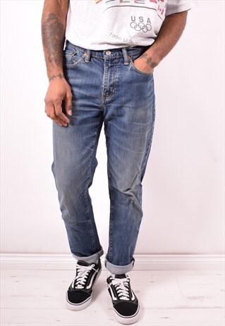 LEVI'S MENS VINTAGE JEANS W34 L34 BLUE 90S