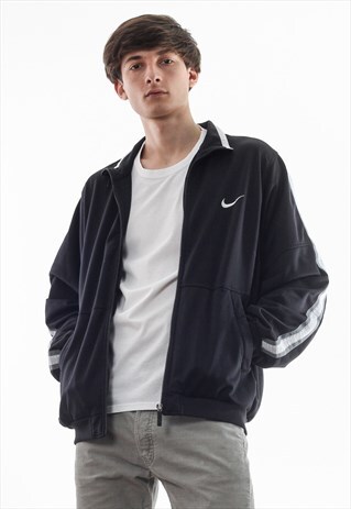 VINTAGE NIKE TRACKSUIT TRACK TOP 90S BLACK