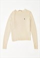 Vintage 90's Ralph Lauren Jumper Sweater Beige