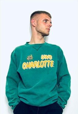 UN Charlotte Green Baseball Varsity Sweatshirt Jumper