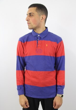 VINTAGE POLO RALPH LAUREN STRIPED POLO SHIRT