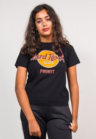 90'S VINTAGE BLACK HARD ROCK CAFE PHUKET T-SHIRT