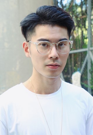 CLEAR HALF FRAME GLASSES