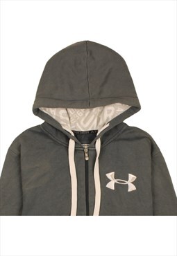 Vintage 90's Under Armour Hoodie Drawstring Pockets Full Zip