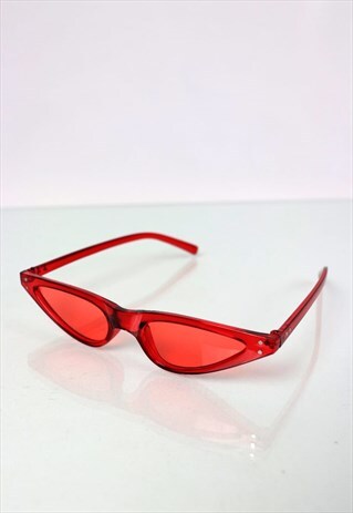RED CAT EYE SUNGLASSES