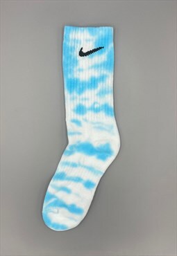 Nike Unisex Tie-Dye Socks - Sky Blue  
